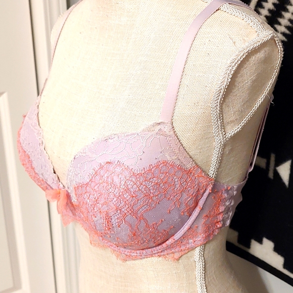 💕 Vintage EUC Victoria's Secret Dream Angels Lined Demi Underwire Bra, Lavender - Picture 4 of 10